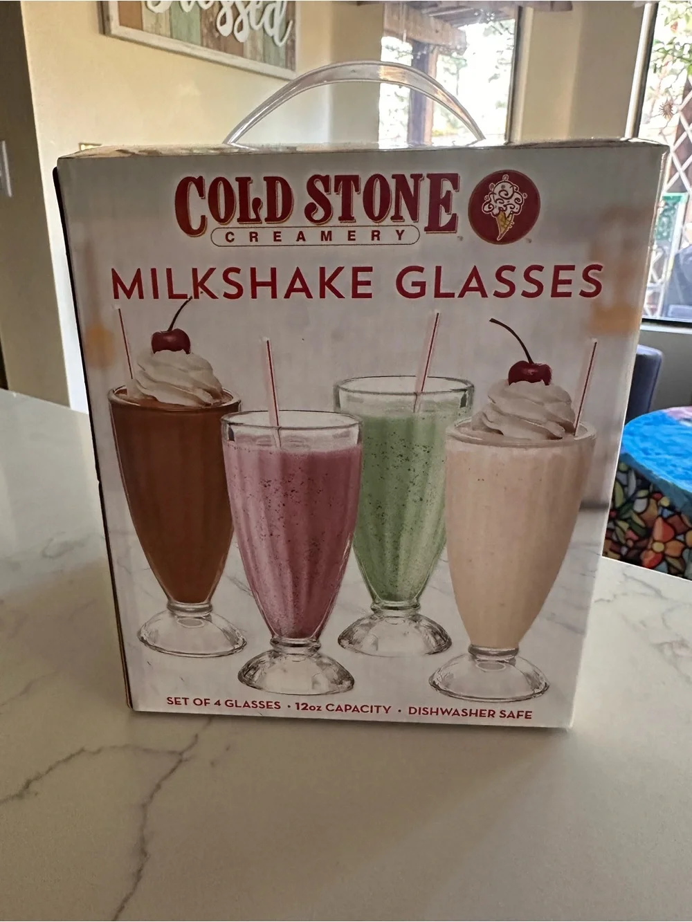 Scalloped Retro Milkshake Glass - Clear